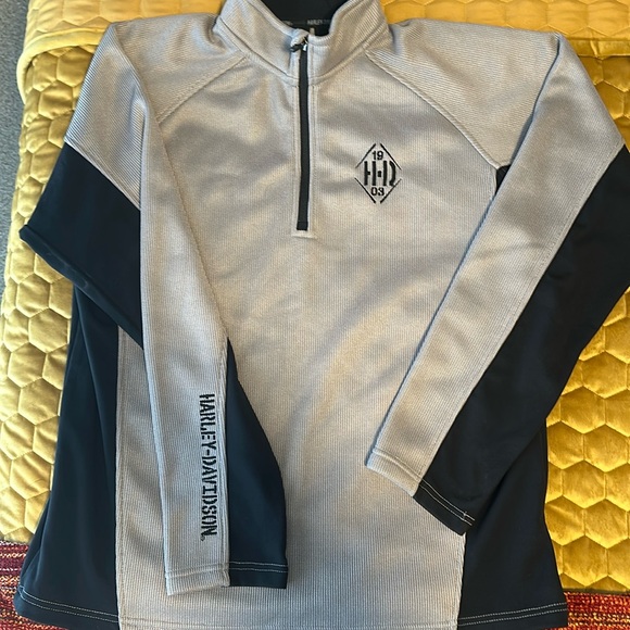 Men’s Harley Davidson 1/4 zipper - Picture 1 of 4